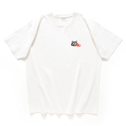 (ZT1857) Catzilla Embroidery Graphic Tee