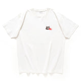 (ZT1857) Catzilla Embroidery Graphic Tee