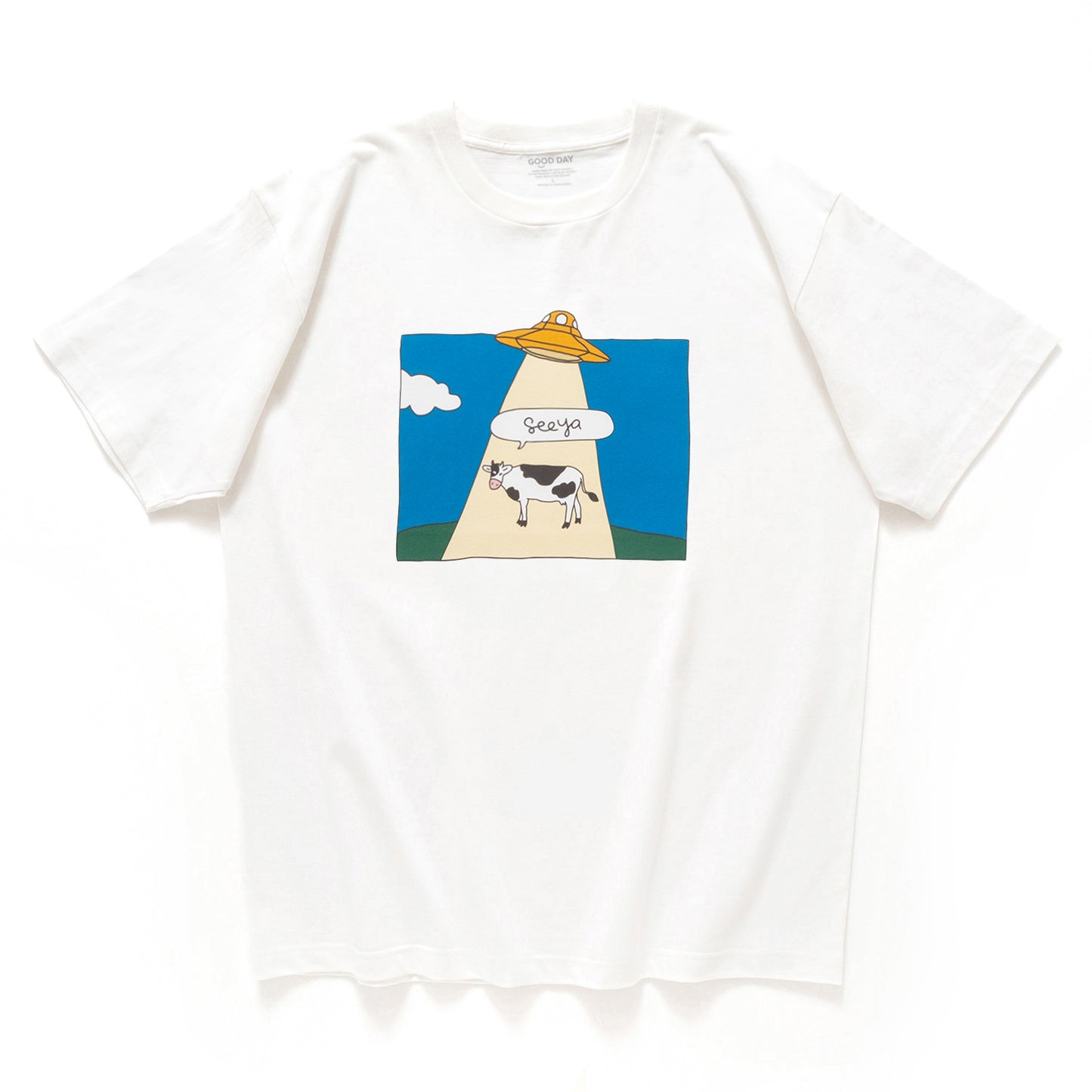 (ZT1917) UFO Animals Graphic Tee