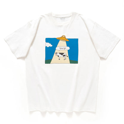 (ZT1917) UFO Animals Graphic Tee