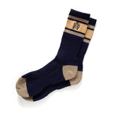 (SK087) College Colorblock Embroidery Socks