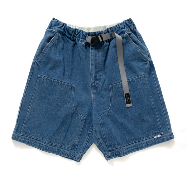 (SP332) Heavy Wash Denim Double Knee Shorts