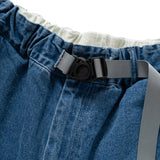 (SP332) Heavy Wash Denim Double Knee Shorts