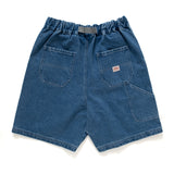 (SP332) Heavy Wash Denim Double Knee Shorts