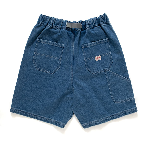 (SP332) Heavy Wash Denim Double Knee Shorts