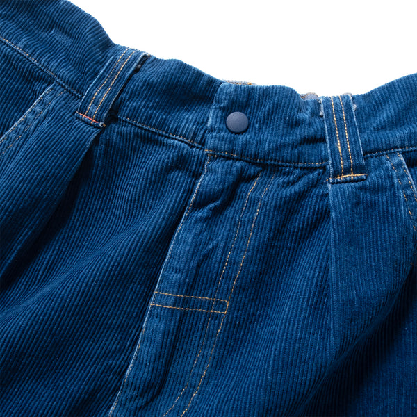 (SP400) Indigo Corduroy Cargo Shorts