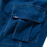 (SP400) Indigo Corduroy Cargo Shorts