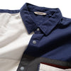 (ST309) Button Down Patchwork Shirt