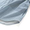 (ST311) Oversize Denim Patchwork Shirt