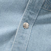 (ST311) Oversize Denim Patchwork Shirt