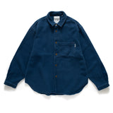 (ST338) Jacquard Indigo Heavyweight Shirt