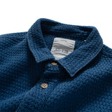 (ST338) Jacquard Indigo Heavyweight Shirt