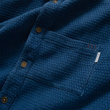 (ST338) Jacquard Indigo Heavyweight Shirt