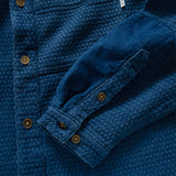 (ST338) Jacquard Indigo Heavyweight Shirt