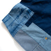 (ST390) Indigo Patchwork Short Sleeve Shirt