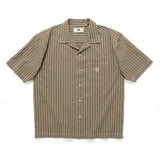 (ST461) Stripe Short Sleeve Shirt