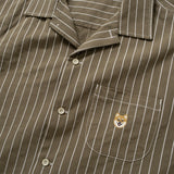 (ST461) Stripe Short Sleeve Shirt