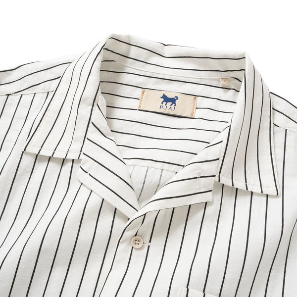 (ST461) Stripe Short Sleeve Shirt
