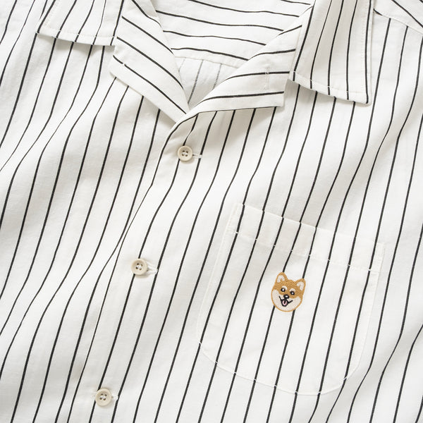 (ST461) Stripe Short Sleeve Shirt