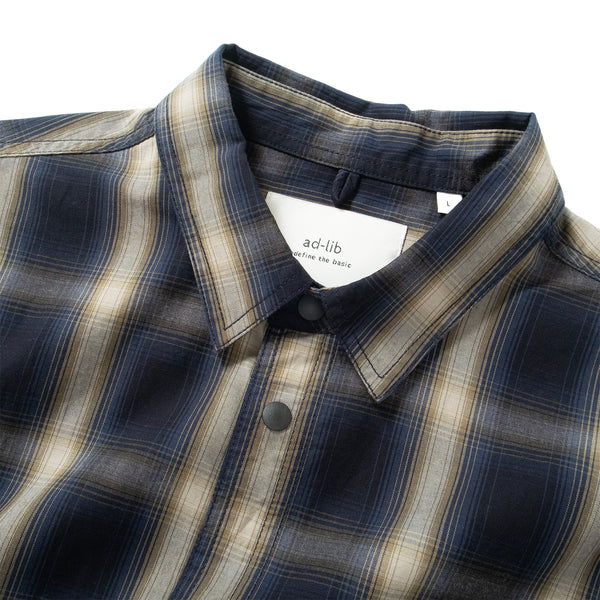 (ST466) Plaid Short Sleeve Shirt