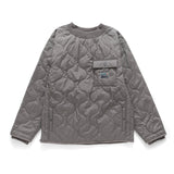 (SW398) Quilted Outdoor Split Hem Pullover