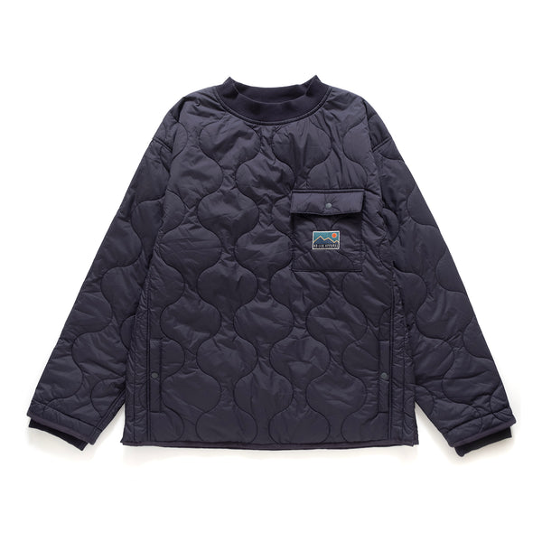 (SW398) Quilted Outdoor Split Hem Pullover