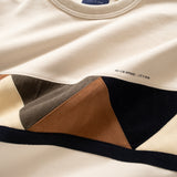(SW401) Corduroy Panel Sweater