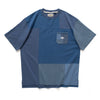 (TP1002) Indigo Patchwork Tee