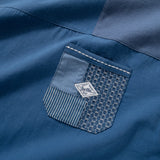 (TP1002) Indigo Patchwork Tee
