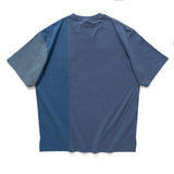 (TP1002) Indigo Patchwork Tee