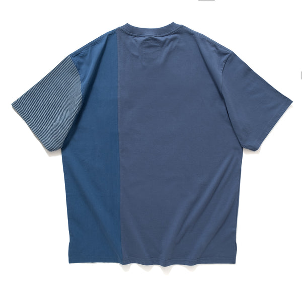 (TP1002) Indigo Patchwork Tee