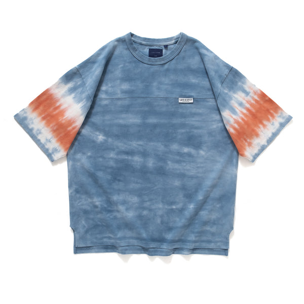 (TP1009) Tie Dye Sleeve Heavy Wash Tee