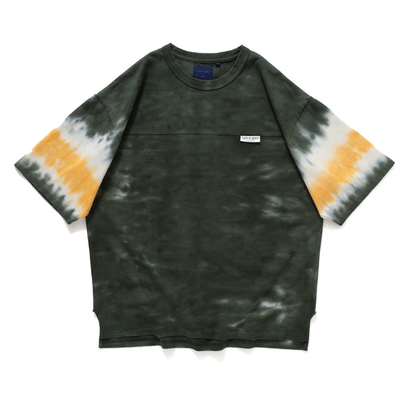 (TP1009) Tie Dye Sleeve Heavy Wash Tee