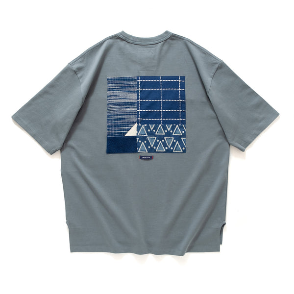 (TP1086) Indigo Pactwork Tee