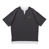 (TP1560) Fake Layer V Neck Tee