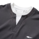 (TP1560) Fake Layer V Neck Tee