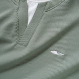 (TP1560) Fake Layer V Neck Tee