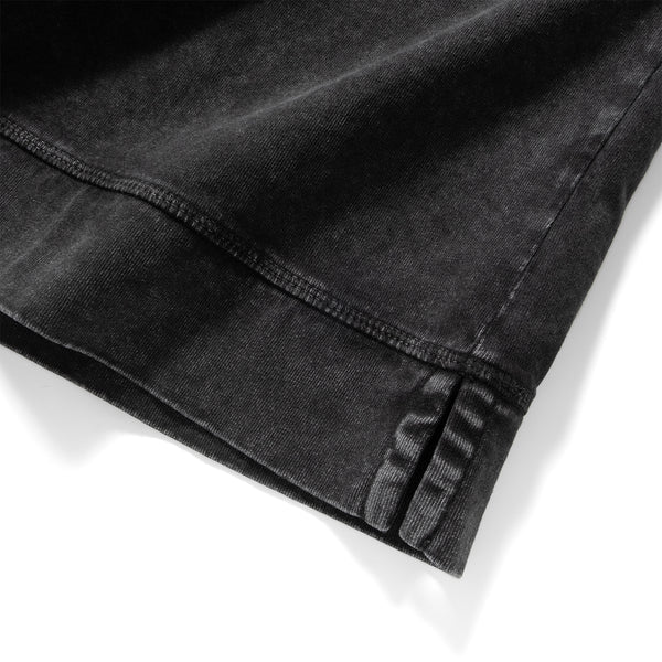 (TP1578) Washed Henley Neck Tee