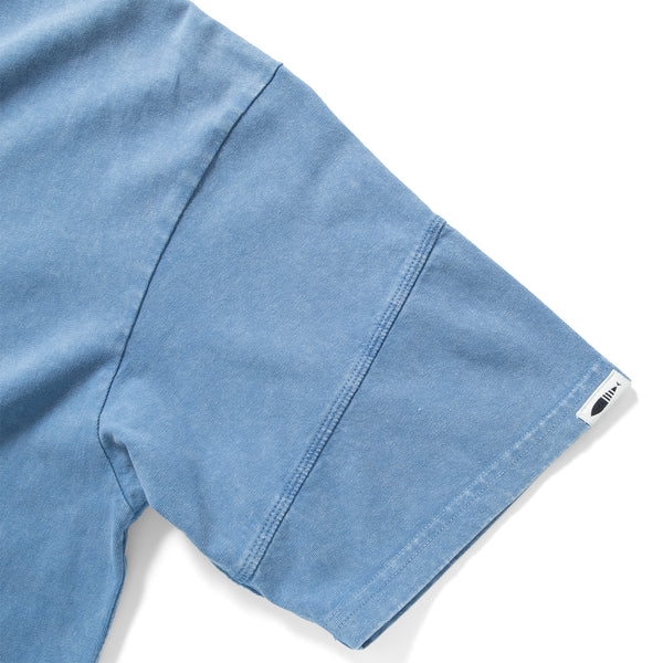 (TP1578) Washed Henley Neck Tee