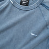 (TP1620) Wash Raw Edge Cropped Sleeve Tee
