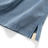 (TP1620) Wash Raw Edge Cropped Sleeve Tee