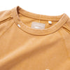(TP1620) Wash Raw Edge Cropped Sleeve Tee