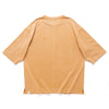 (TP1620) Wash Raw Edge Cropped Sleeve Tee