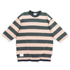 (TP1659) Stripe Contrast Tee