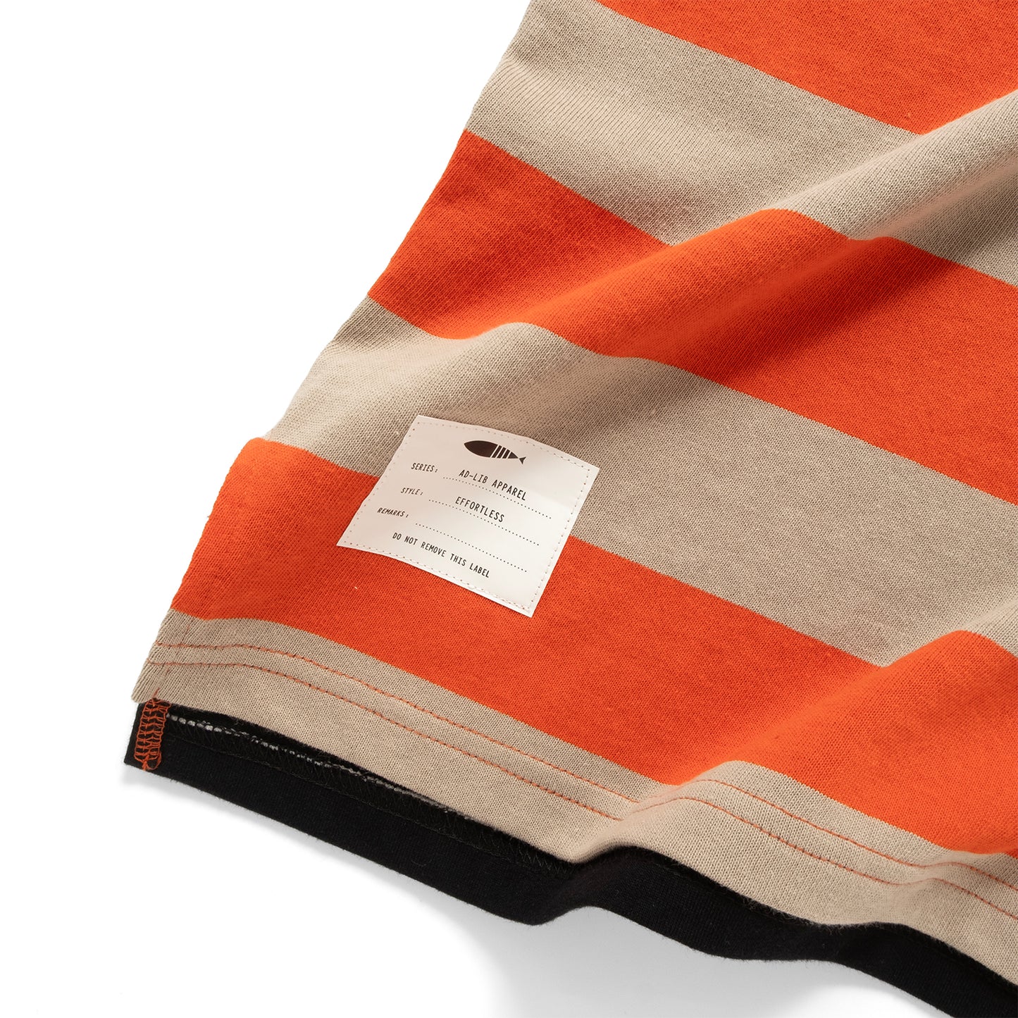 (TP1659) Stripe Contrast Tee