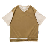 (TP968) Fake Layer Vest Tee