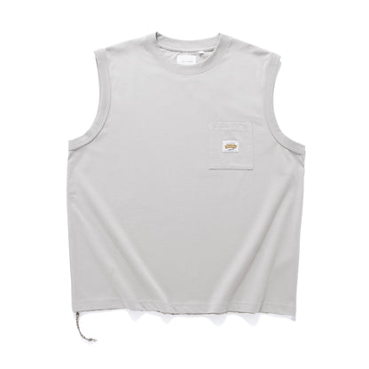 (VT1672) Cool Touch Drawstrings Tank Top
