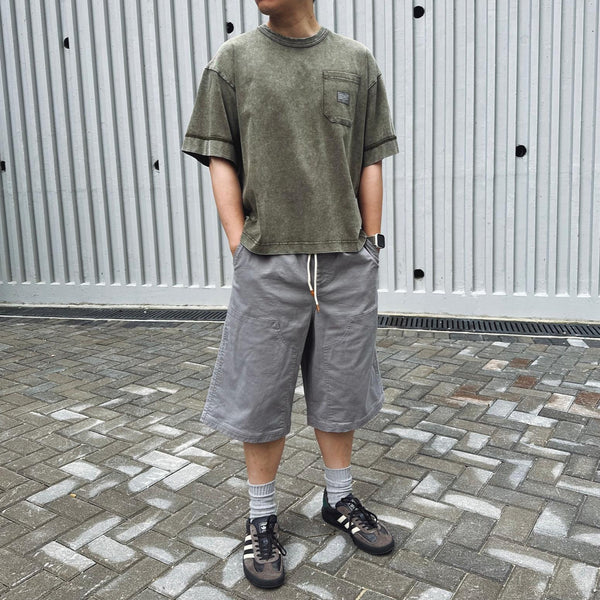 (YP414) Easy Double Knee Jorts