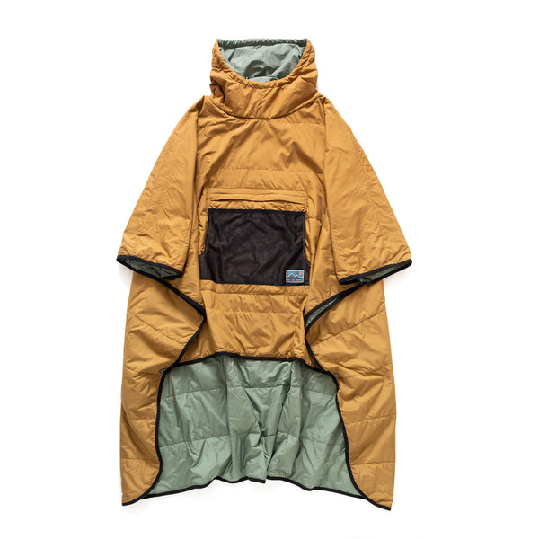 (YA482) Packable Camping Quilted Cape