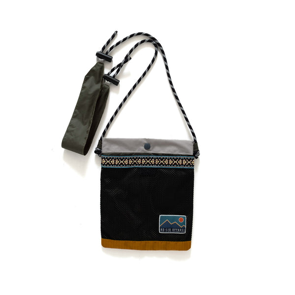 (YB468) 2 Face Outdoor Tape Strap Shoulder Bag